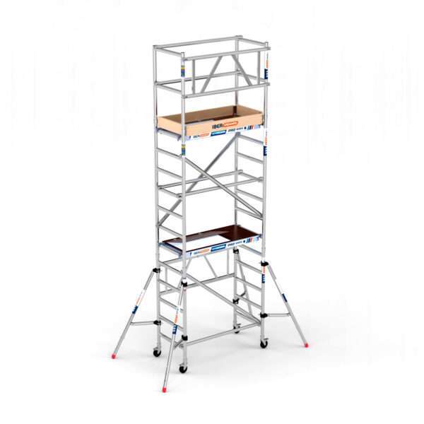 Andamio plegable EASY COMPACT MÓDULO 1+2+3 - 75x150 - 5,50 m Altura de trabajo