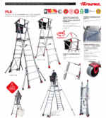 Escalera plegable con altura regulable. 6 peldaños PLS6 Faraone - Imagen 3