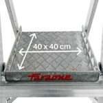 Escalera de aluminio plegable 3 peldaños PL-C3 (Regulable en altura) - Imagen 10