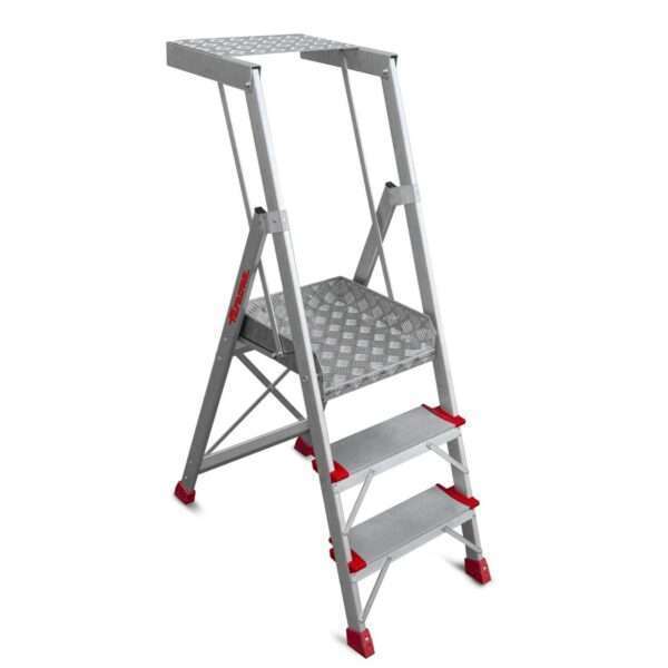 Escalera PL-PICKING de aluminio para picking - 4 peldaños