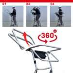 Escalera de aluminio plegable 3 peldaños PL-C3 (Regulable en altura) - Imagen 7