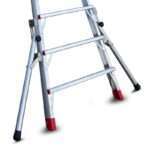 Escalera plegable con altura regulable. 6 peldaños PLS6 Faraone - Imagen 9