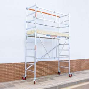 Andamio Plegable Aluminio 3.85 m de Altura de Trabajo con rodapiés - Imagen 5