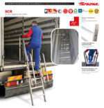 Escalera de aluminio plegable para camiones. Altura regulable y 9 peldaños - Imagen 4