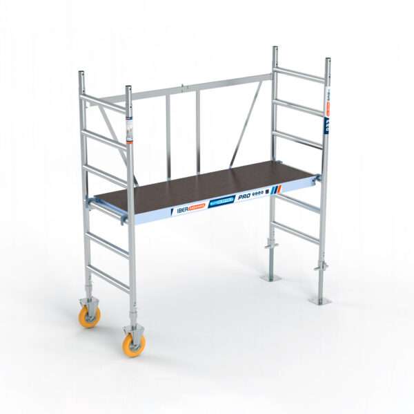 Andamio plegable 75x190 3 m Altura de trabajo. Ruedas de jardín y husillos