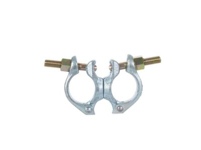 Abrazadera metálica doble GIRATORIA de 51 mm para andamios y torres de andamio. - Imagen 2