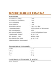 Plataforma Elevadora Eléctrica Ultracompacta Nano 25 | Altura 4,50 m - Imagen 6