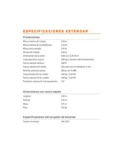 Plataforma Elevadora Eléctrica de Mástil Doble Nano 35 | Altura 5,50 m - Imagen 6