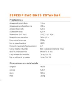 Plataforma Elevadora Eléctrica de Empuje Manual Power Tower | Altura 5,10 m - Imagen 6
