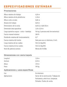 Plataforma Elevadora Ecológica y Mecánica Ecolift | Altura 4,20 m - Imagen 6
