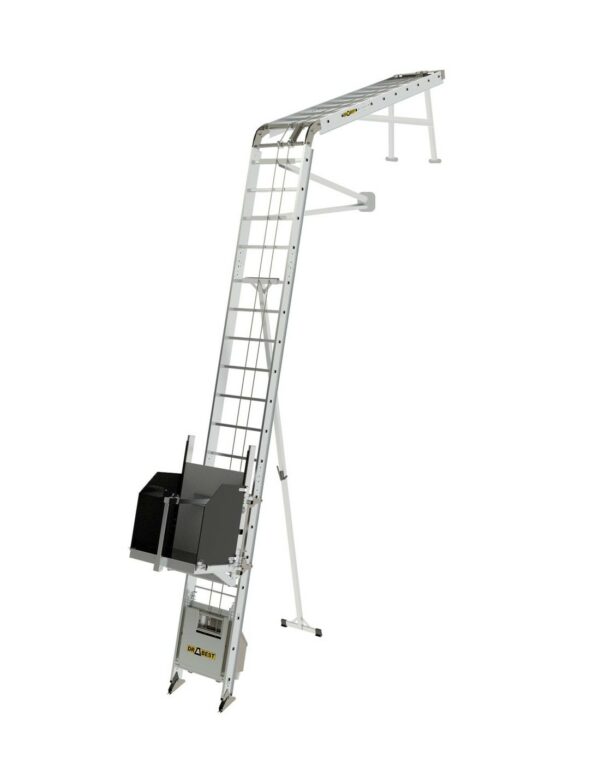 Elevador de escalera eléctrico para 250 kg paneles solares y materiales 12 mts altura