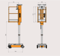 Plataforma elevadora AXO LIFT MANU LIFT 200