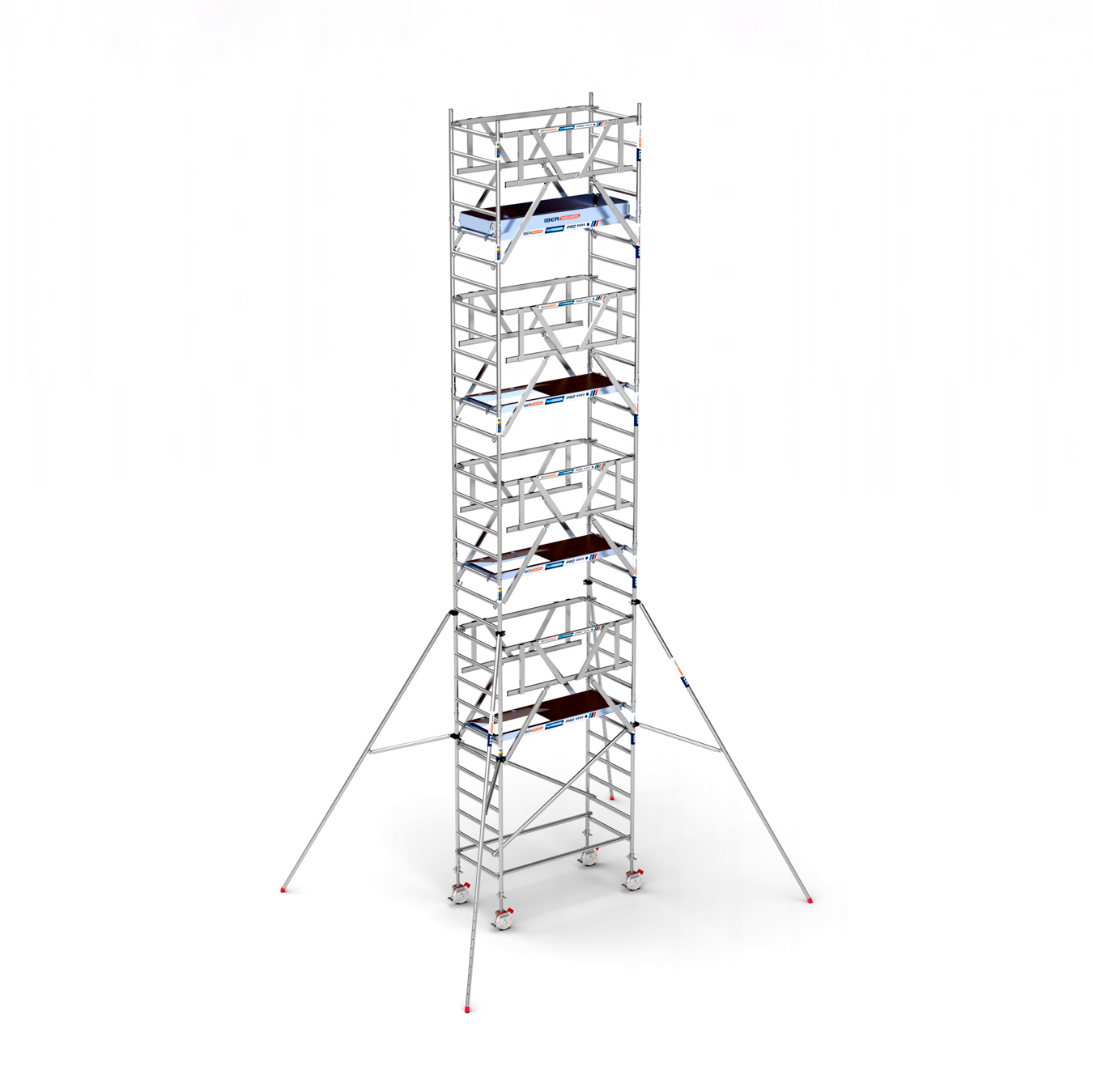 Torre Andamio PRO DOBLE SAFE 90x190 - 10,20 m Altura de trabajo Torre Andamio PRO DOBLE SAFE 90x190 - 10,20 m Altura de trabajo