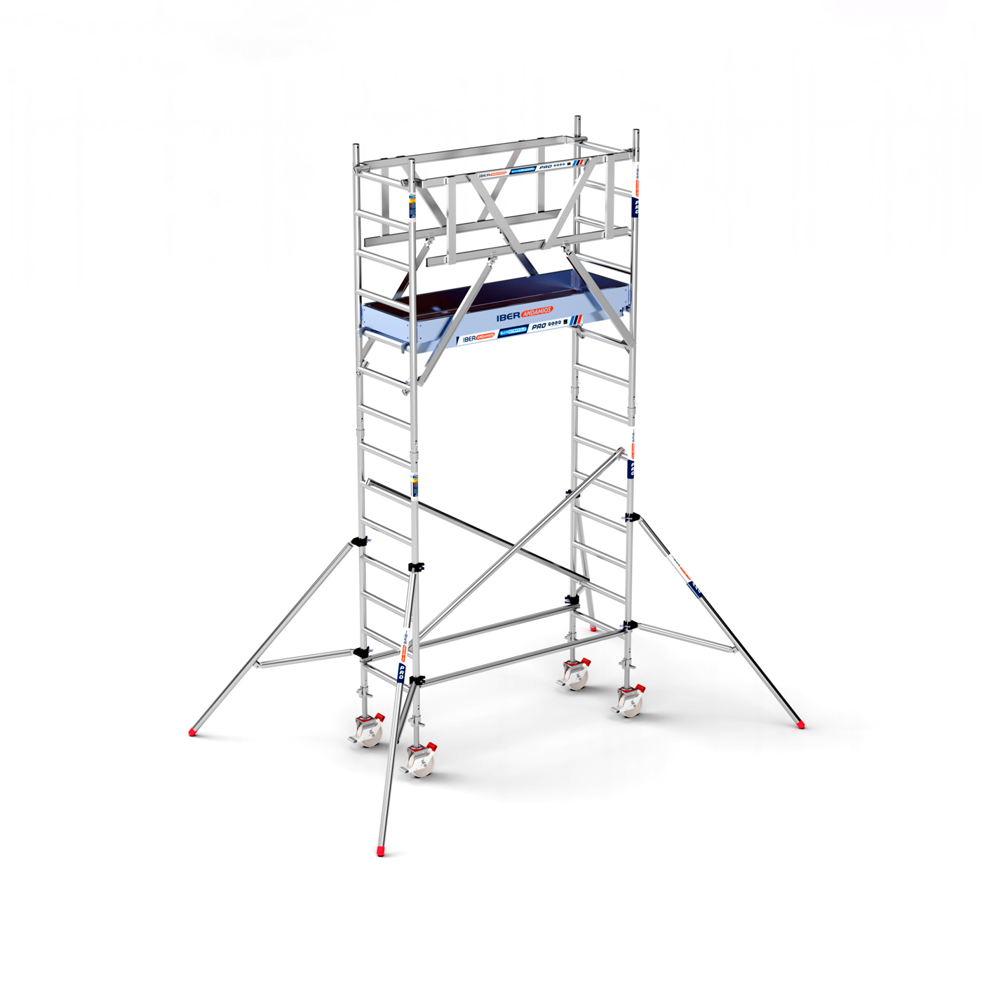 Torre Andamio PRO DOBLE SAFE 75x190 - 5,20 m Altura de trabajo Torre Andamio PRO DOBLE SAFE 75x190 - 5,20 m Altura de trabajo