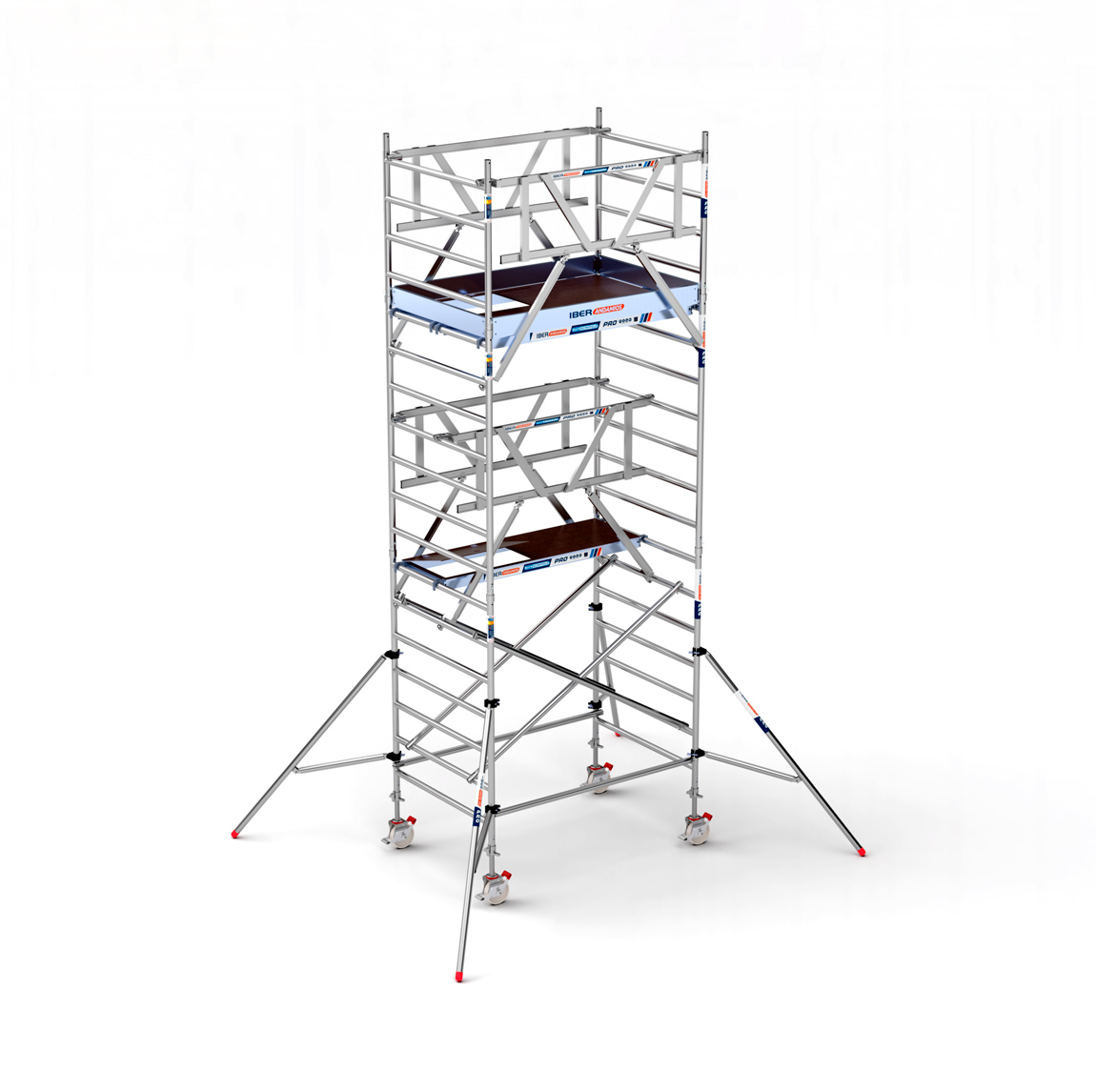Torre Andamio PRO DOBLE SAFE 135x190 - 6,20 m Altura de trabajo Torre Andamio PRO DOBLE SAFE 135x190 - 6,20 m Altura de trabajo