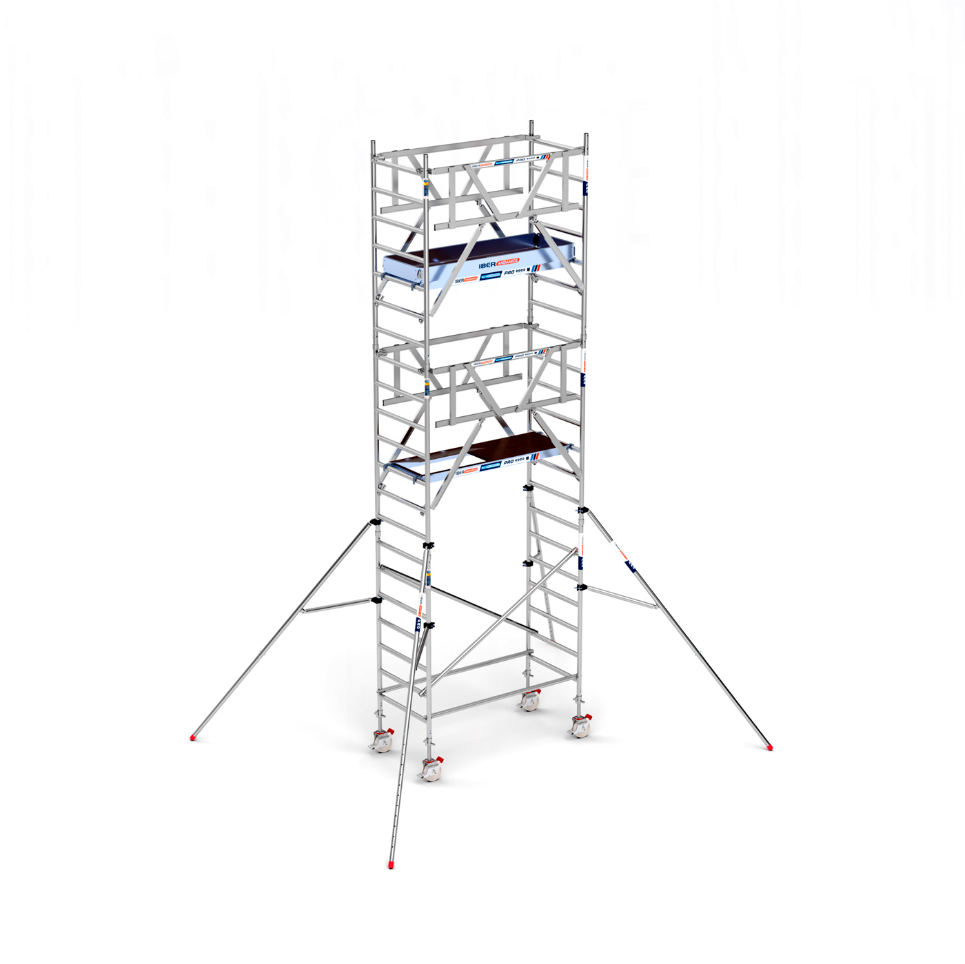 Torre Andamio PRO DOBLE SAFE 90x190 - 7,20 m Altura de trabajo Torre Andamio PRO DOBLE SAFE 90x190 - 7,20 m Altura de trabajo