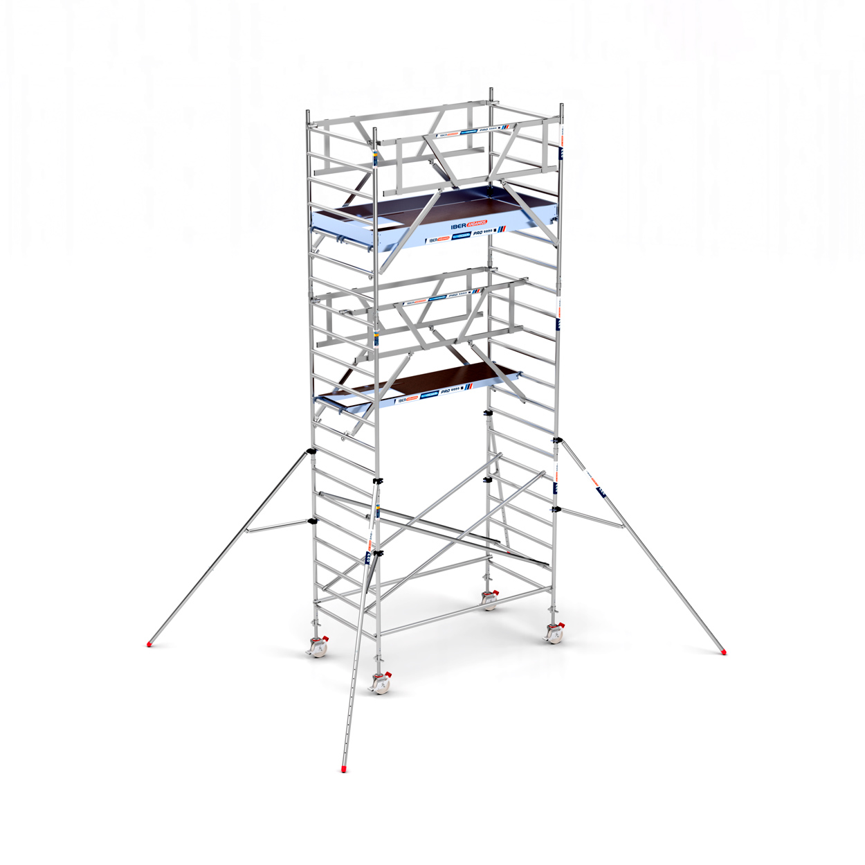 Torre Andamio PRO DOBLE SAFE 135x250 - 7,20 m Altura de trabajo Torre Andamio PRO DOBLE SAFE 135x250 - 7,20 m Altura de trabajo