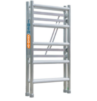 Andamio plegable COMPACT MÓDULO 1+2+3+4 - 75x150x7,50 - m Altura de trabajo Plat. CT - Imagen 6