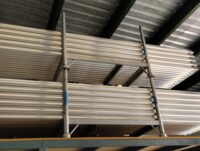 Palet desmontable y apilable en acero galvanizado 90x130