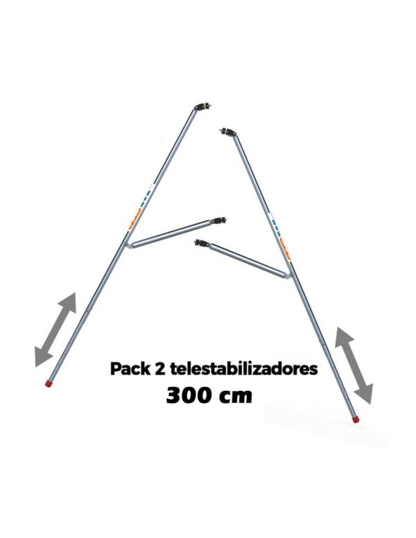 Pack 2 Estabilizadores telescópicos de 300 cms para andamios